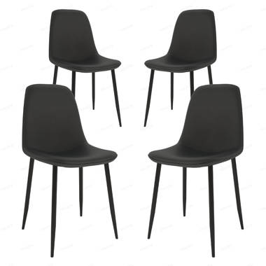 Grey scoop best sale back dining chairs